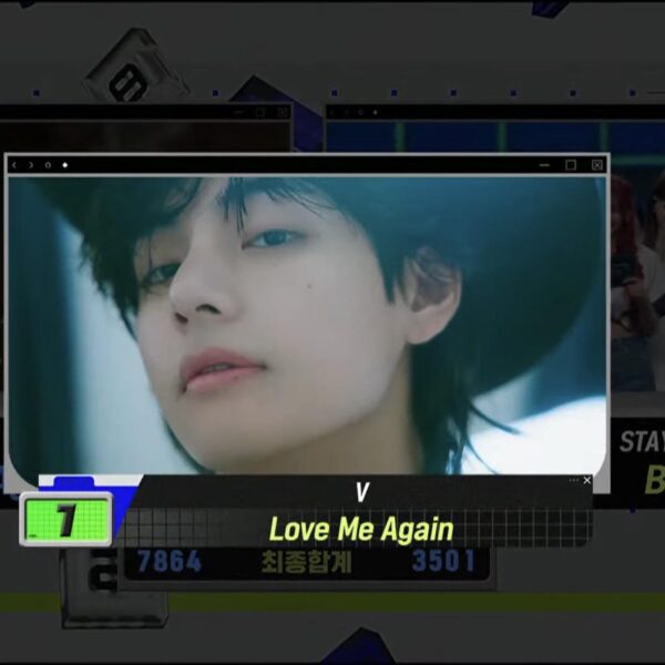 V has taken his first win for "Love Me Again" on this week's Mnet M COUNTDOWN - 240823