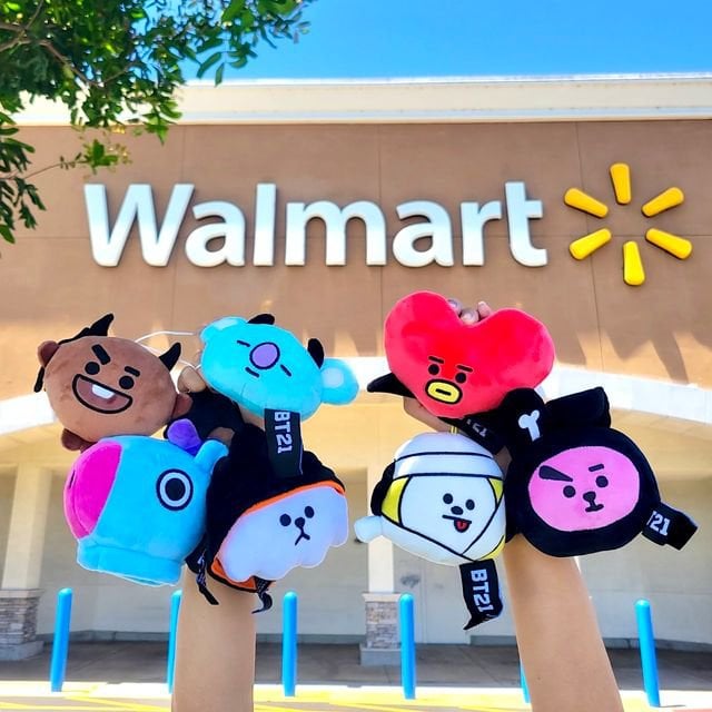 230831 LINE FRIENDS US on Instagram: Hey UNISTARS, did you spot BT21 @walmart? 👀 Dressed in bone-chilling costumes, they’re here to show off their spooky side 🧡