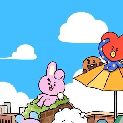 230817 BT21 on Instagram: Freetime with besties sounds like: clink clink!🥂