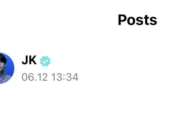 Jungkook Weverse Post 120623