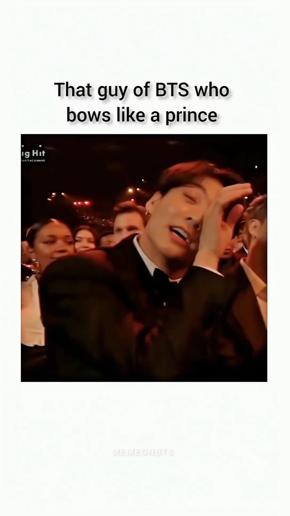 "That guy of BTS who bows like a Prince"