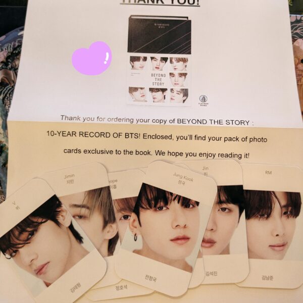 Anyone else get lucky and receive one of the 500 sets of Beyond The Story Photocards? 😭