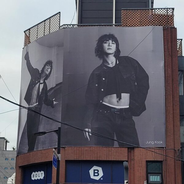 230816 New Jungkook for Calvin Klein billboard in Seongsu-dong, Seoul