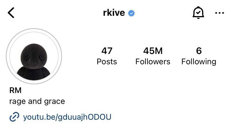 Namjoon updated his Instagram bio description - 190823