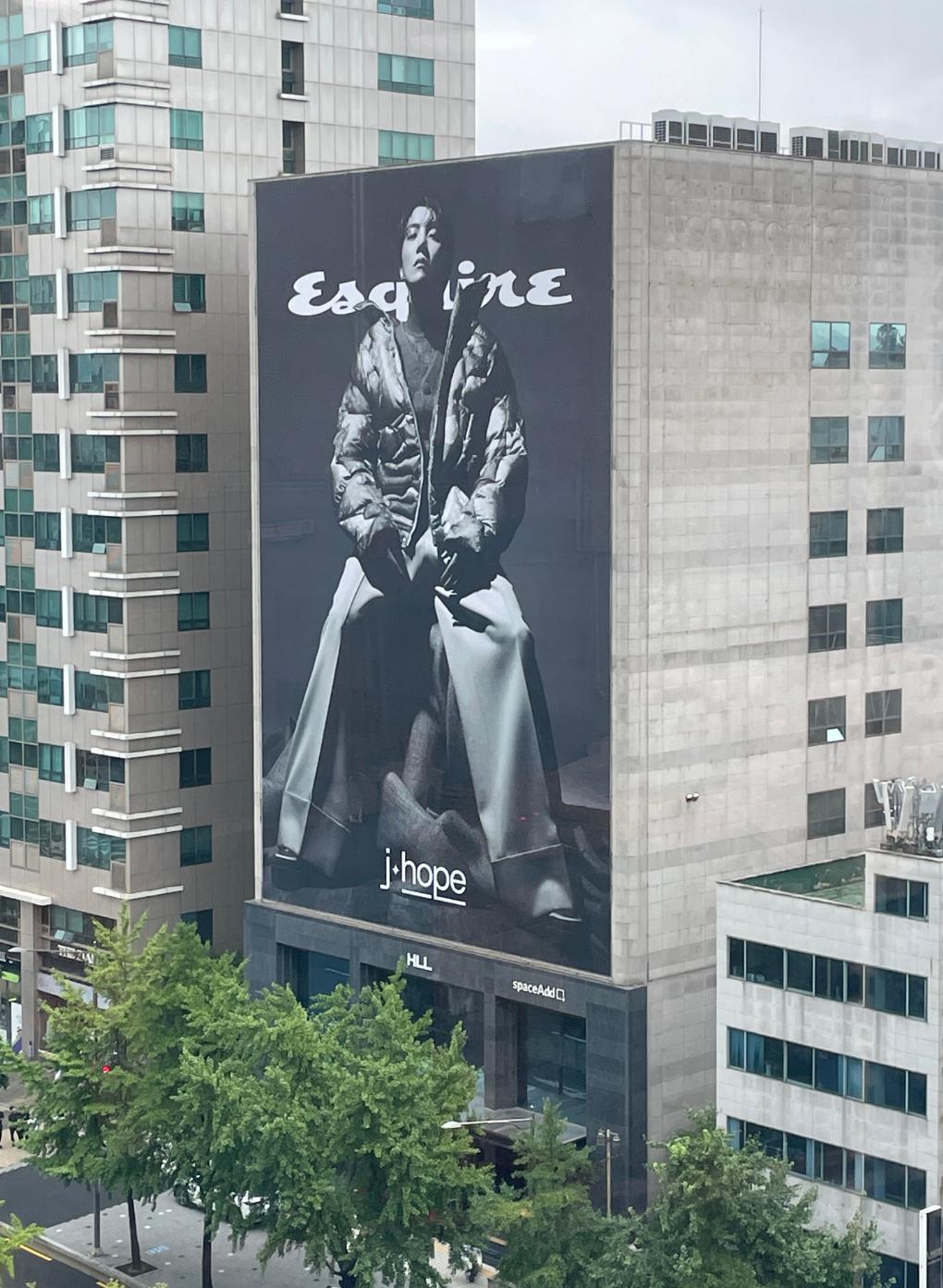 j-hope x Esquire Billboard spotted in Seoul 110723