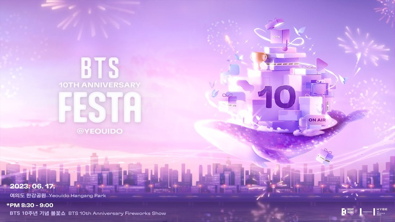 [BANGTANTV] BTS 10th Anniversary Fireworks Show - 170623