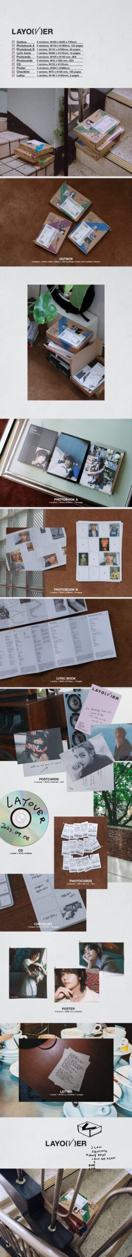 V Solo Album 'Layover' Packaging Preview - 080823