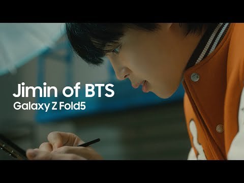 230916 Galaxy x Jimin: Galaxy Z Fold5 - A day in the life of Jimin, shining with S Pen | Samsung