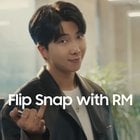230912 Samsung Mobile: That satisfying snap is clearly RM of BTS’ favorite thing about the Galaxy Z Flip 5 - he’s so obsessed with it 😎 It's all about the snap!