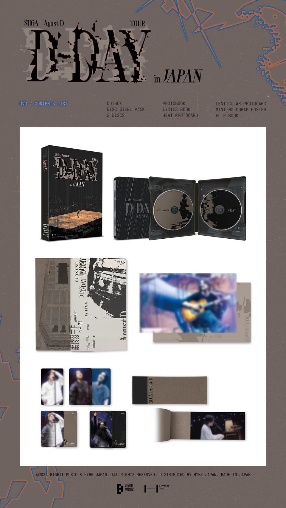 [BTS Japan Official] DVD and Blu-ray of "SUGA | Agust D TOUR 'D-DAY' in JAPAN" (Packaging Preview) - 061023