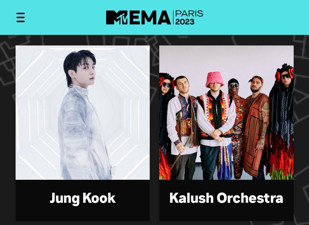 [MTV EMAs 2023] Jungkook is listed as one of the performers! - 071023
