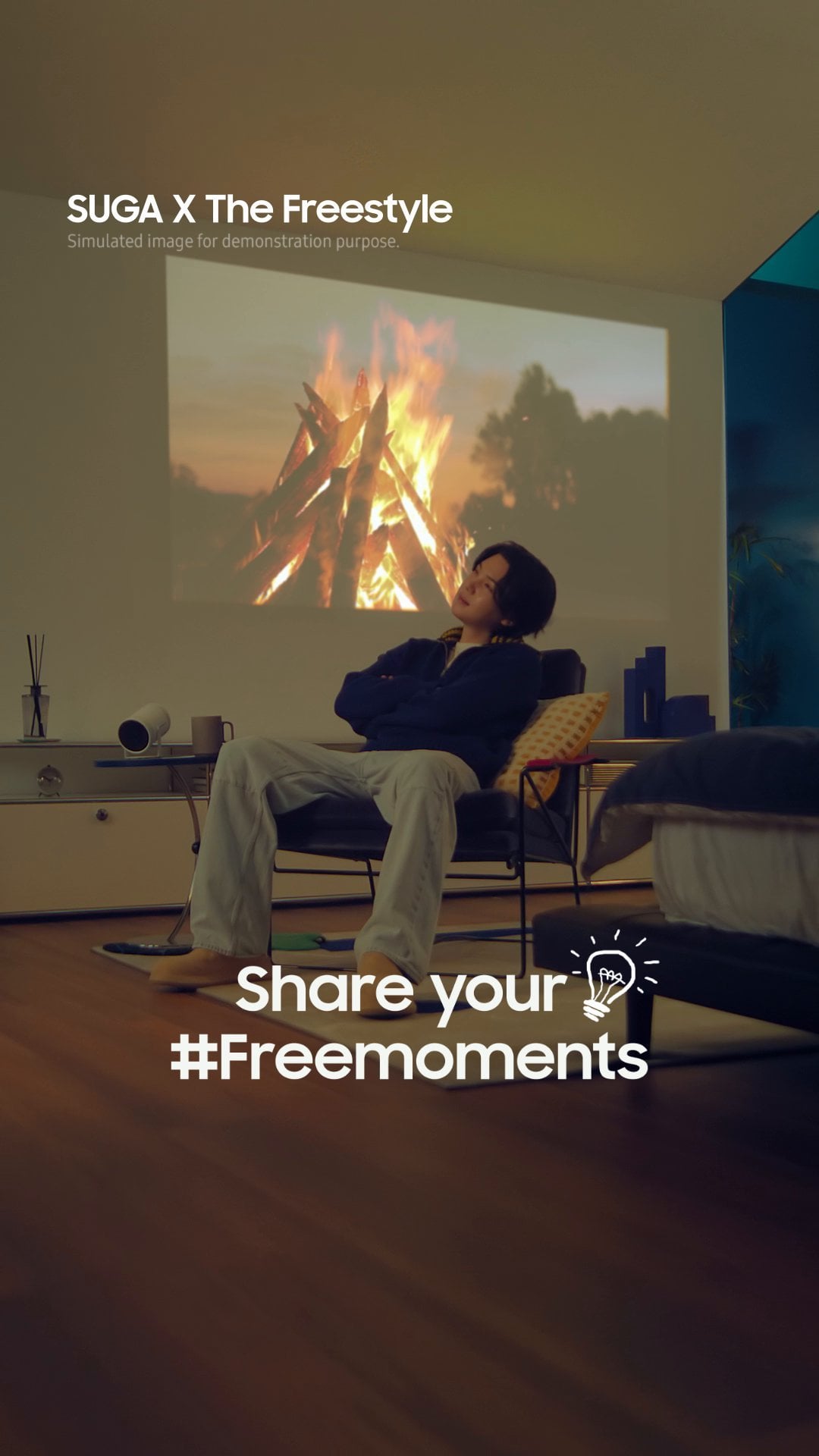 231018 Samsung TV: What are the things that make you feel free? Share your #FreeMoments in the comments and stay tuned for a special message from SUGA!