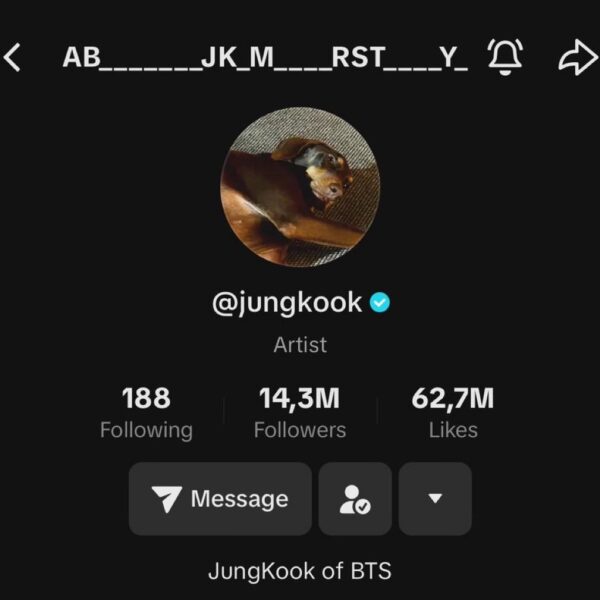 Jungkook changed his TikTok display name - 181023