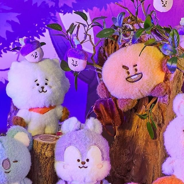 231024 BT21 on Instagram: My hope has always been...✨ BT21 HOPE IN LOVE BT21 turned up with a purple acorn to grant UNISTAR'S hope!