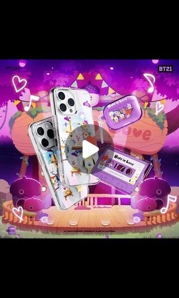 231108 elago on Instagram: elago BT21 Hope In Love Collection Mobile Accessories Launched💜