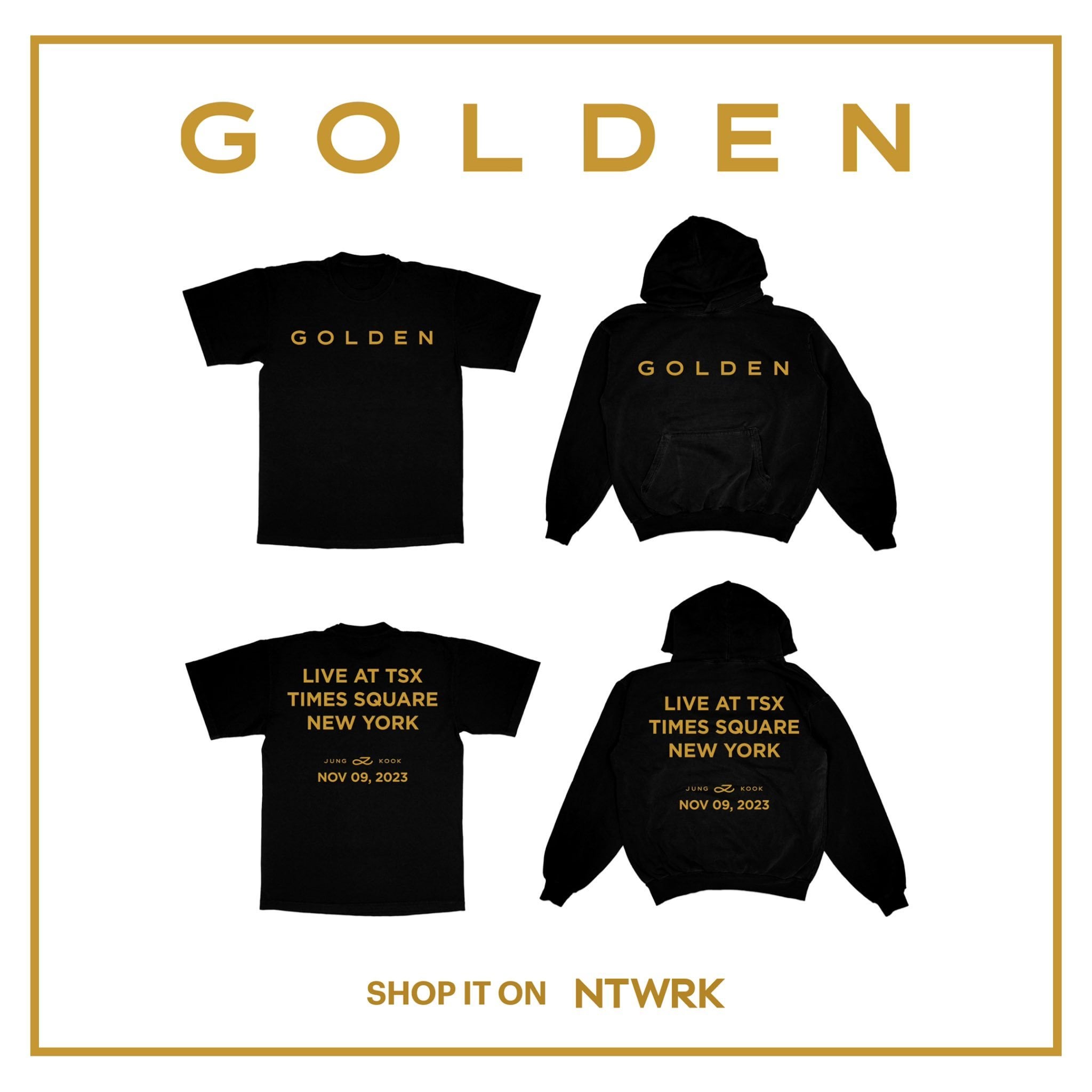 Geffen: Golden TXS merch available for a limited time
