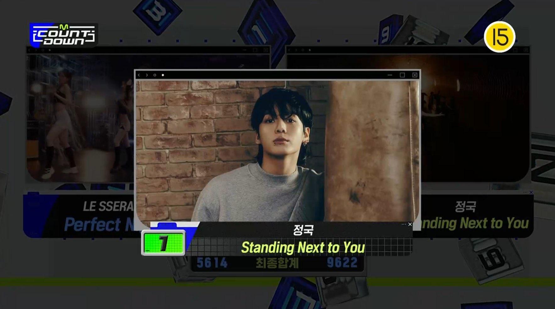 231109 Jungkook has taken his 1st win for “Standing Next to You” on this week’s M COUNTDOWN