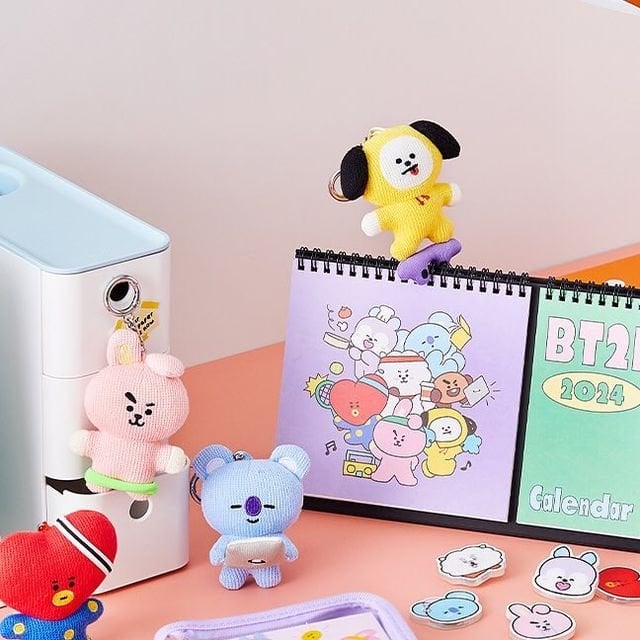 231114 BT21 on Instagram: Just Go for It! 🙌 Cheers to a new beginning! New year, new me with BT21💜
