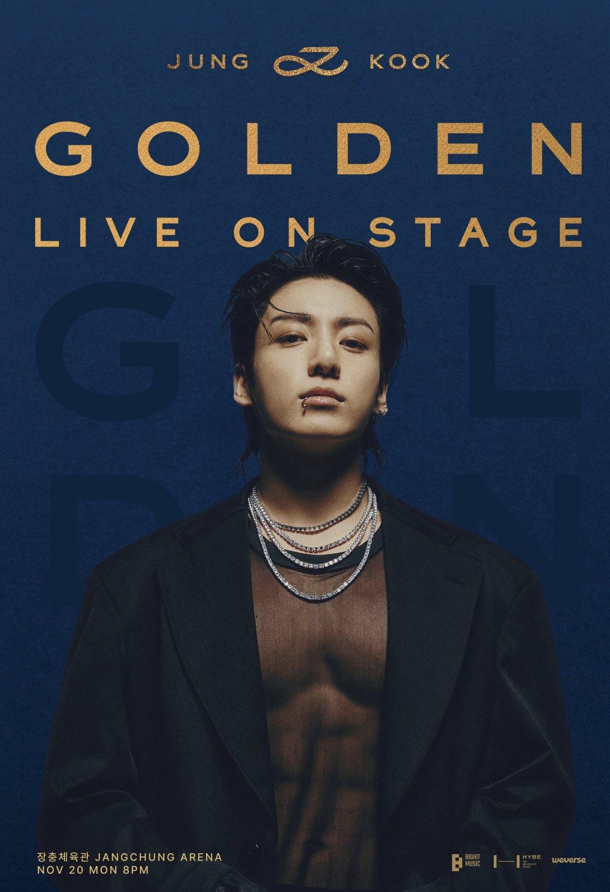 Jung Kook ‘“GOLDEN” Live On Stage’ Poster - 171123