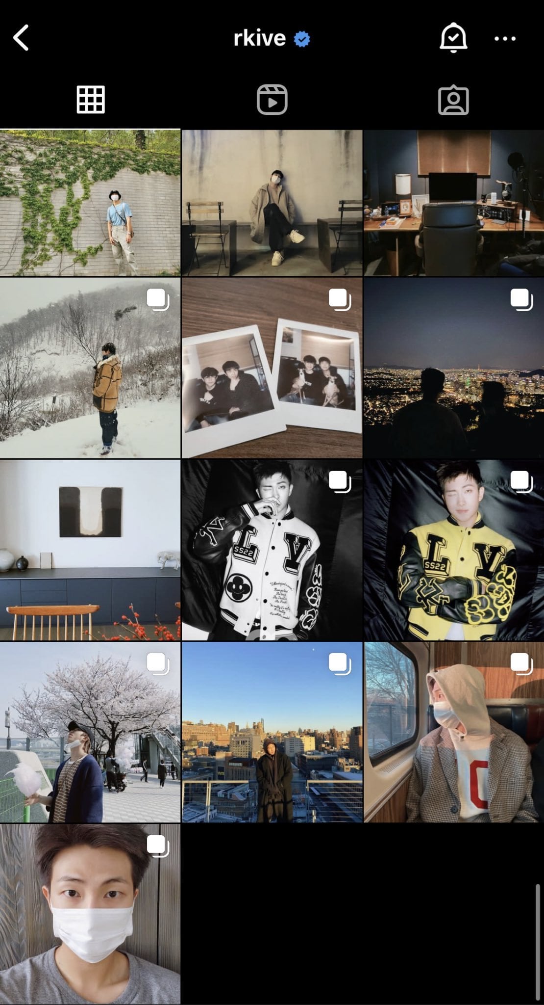 231119 RM deleted/archived all his posts about Indigo from his Instagram