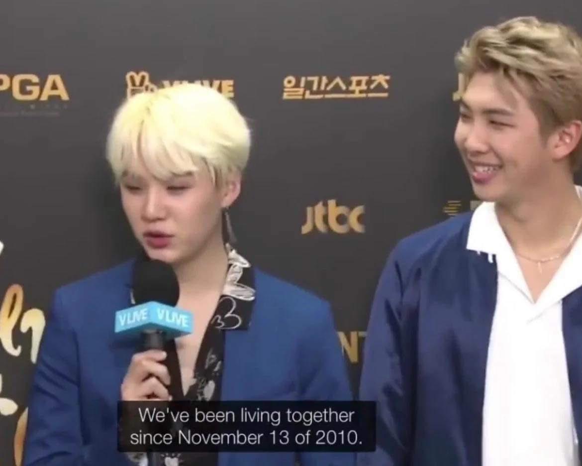 It's been 13 years since RM & SUGA started living together. What are some of your favourite namgi moments or pics?