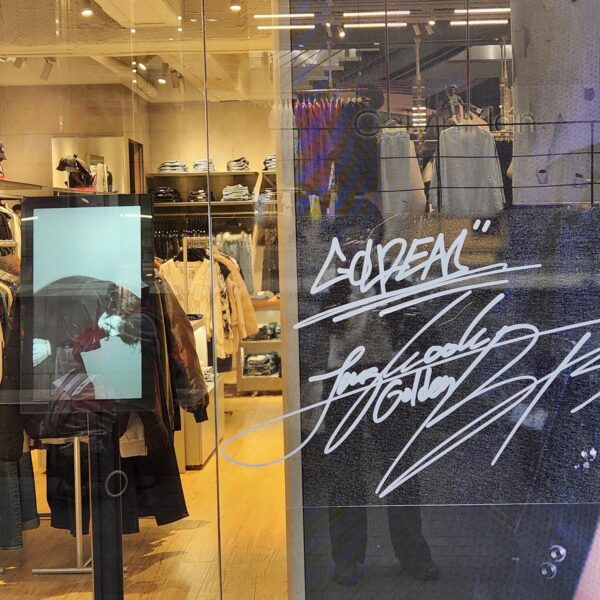 ARMY spotted Jungkook’s signature at a Calvin Klein store in Myeongdong - 011123