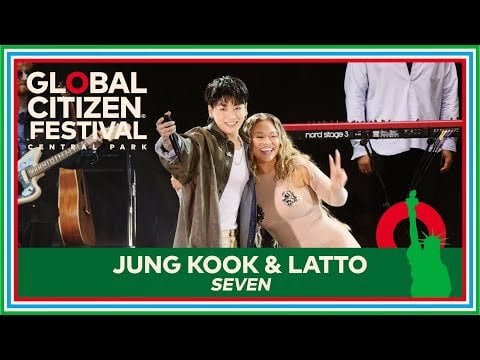 231201 Global Citizen: Jung Kook & Latto Perform 'Seven' Live | Global Citizen Festival 2023
