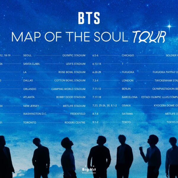 4 years ago today, BigHit released BTS' Map of The Soul Tour schedule