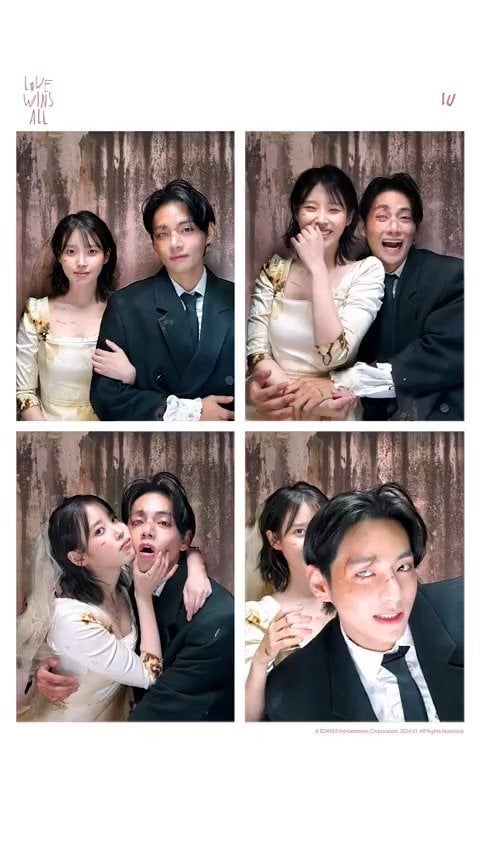 240128 IU on Twitter: IU ‘Love wins all’’s Photo Booth picture released!