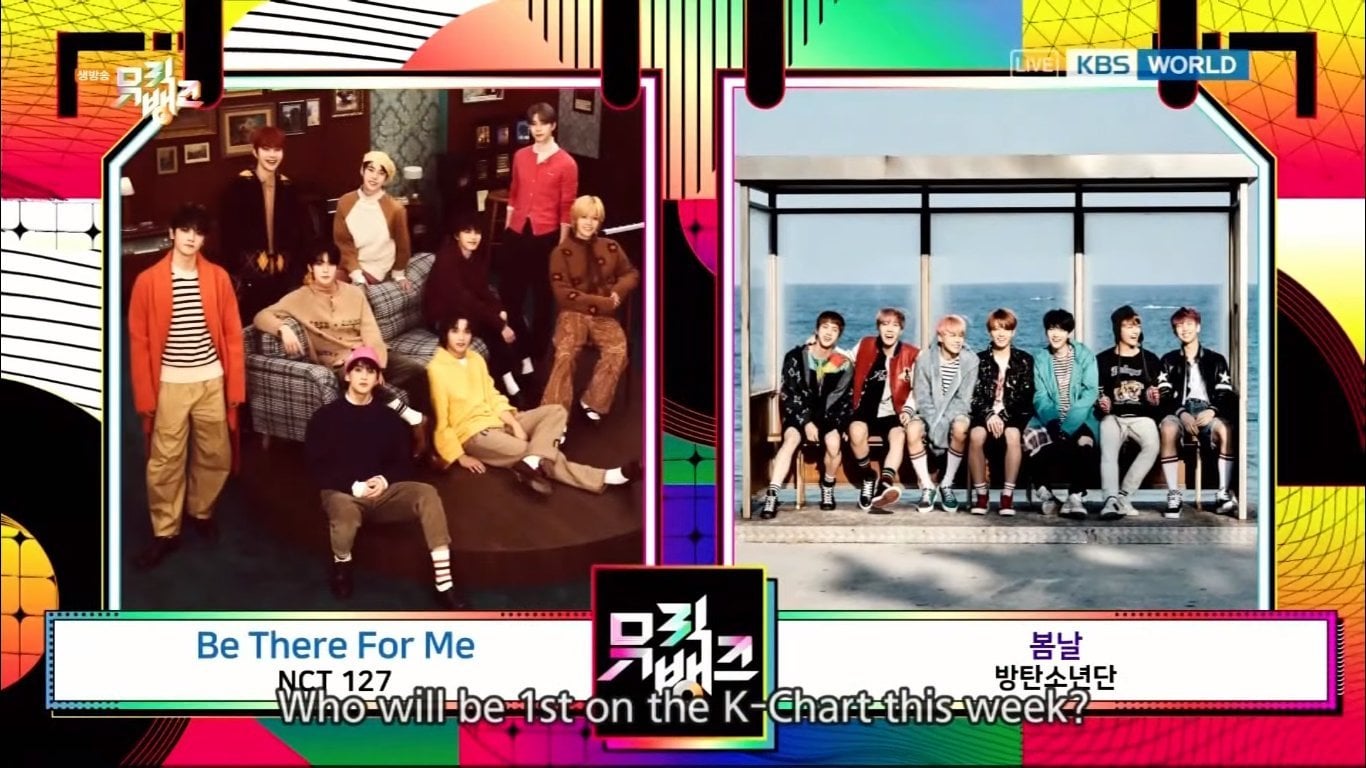 240112 “Spring Day” is ranked #2 on this week’s Music Bank!
