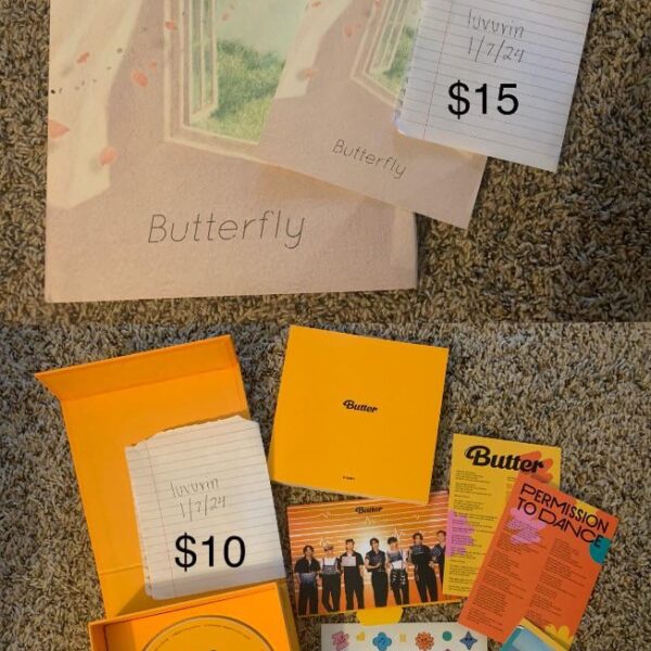 [WTS] (USA only) Butter album & Butterfly Graphic Lyrics