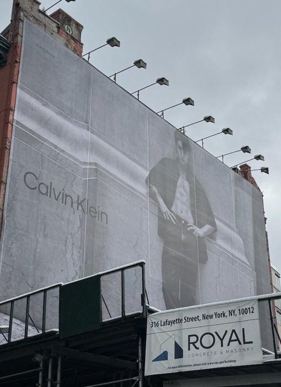 Jungkook Calvin Klein ad spotted in New York City - 180224