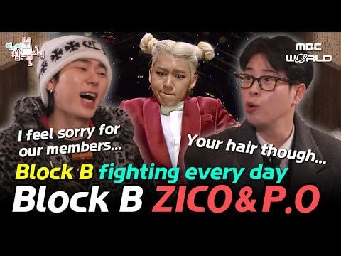 240219 Block B members Zico and P.O. reminisced about the 2014 MAMA stage with BTS on the show The Manager/Point of Omniscient Interference
