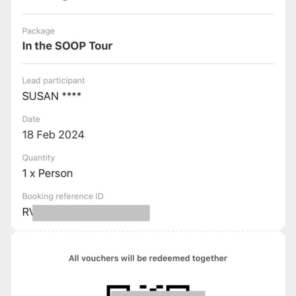 FREE In the SOOP Tour voucher 2/18 (Sunday)