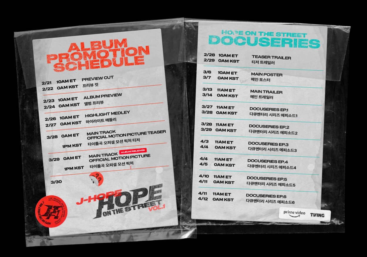 j-hope ‘HOPE ON THE STREET VOL.1’ Promotion Schedule - 200224