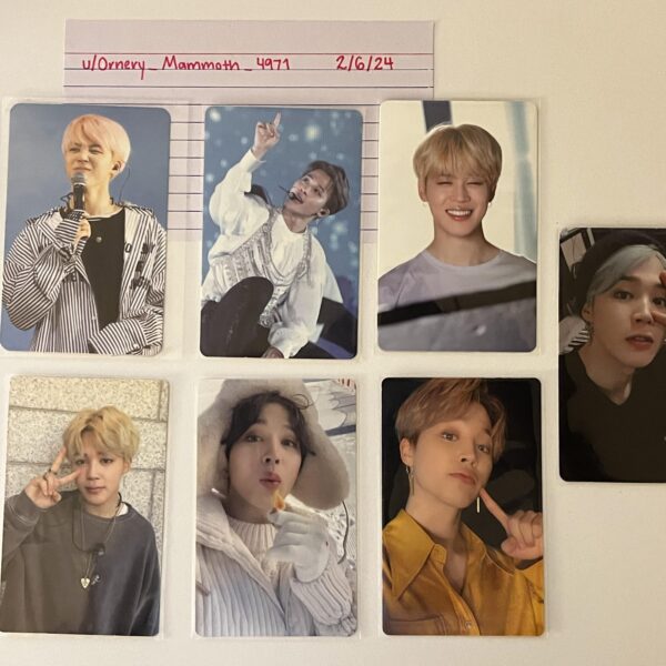 [WTS] [USA] Random Jimin DVD Photocards Only/No DVDS included