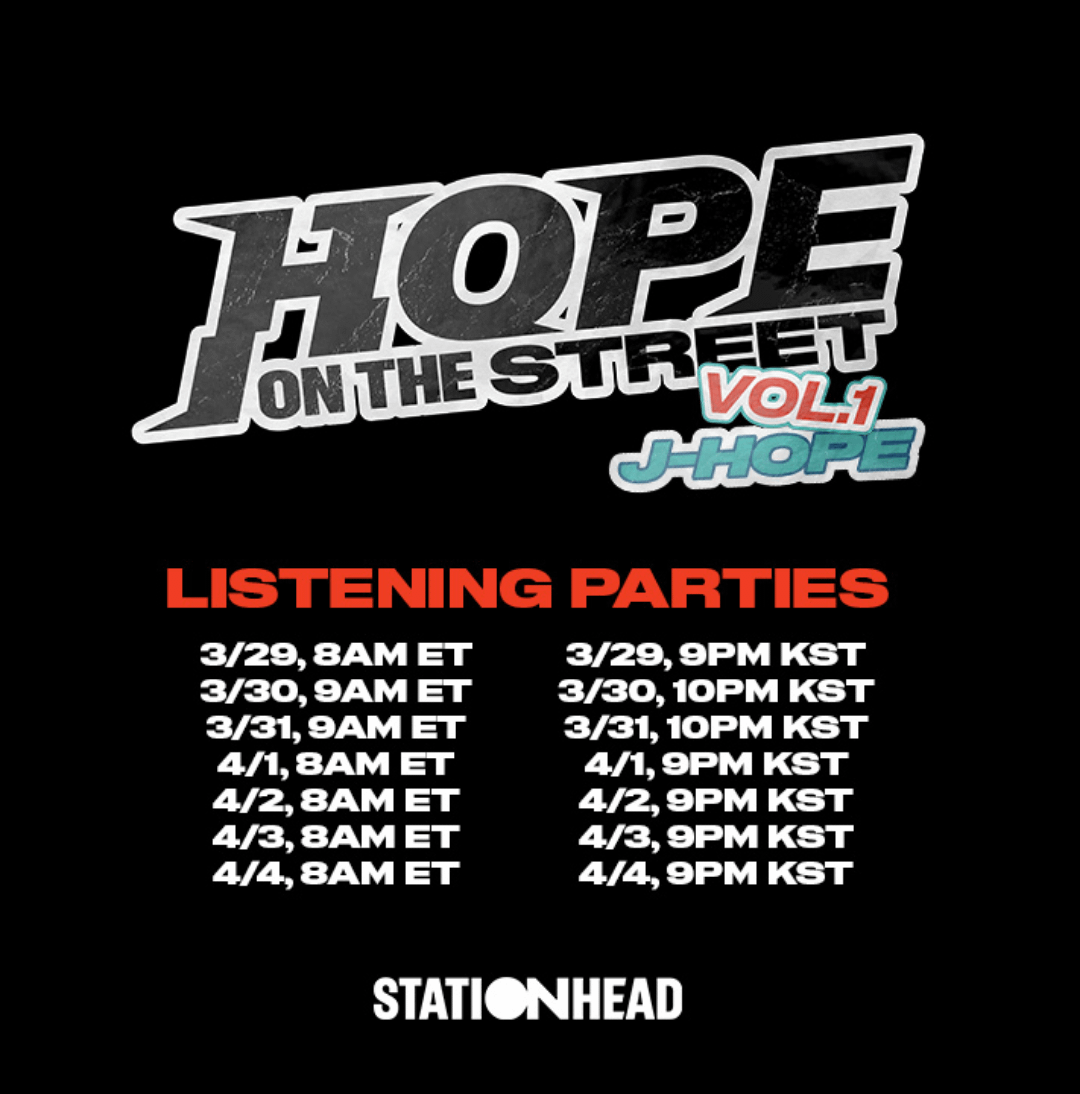 [BTS_official] Update to official Stationhead streaming party schedule - 290324