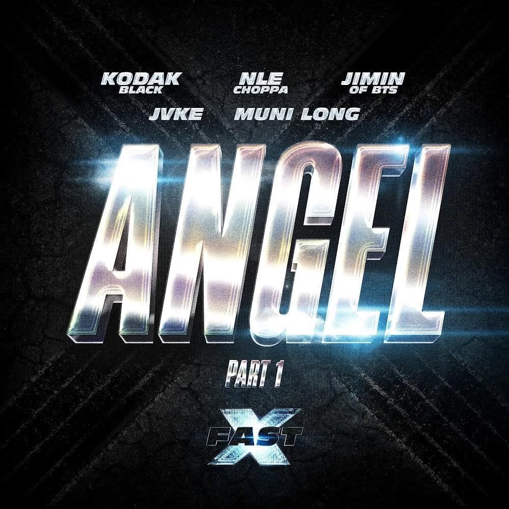 "Angel Pt.1" by Jimin, Kodak Black, NLE Choppa, JVKE & Muni Long has surpassed 200 million streams on Spotify. - 250324