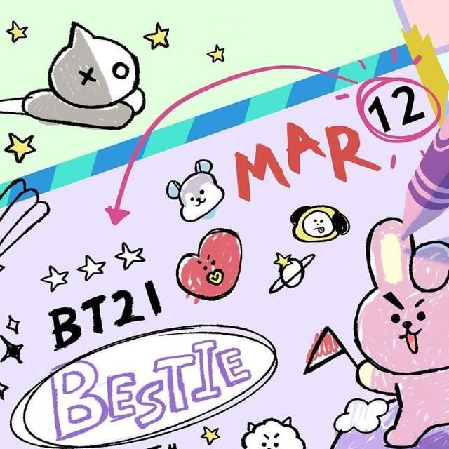 240304 BT21 - My heart is set! I’m going on a Bestie Trip with BT21🚀🌟