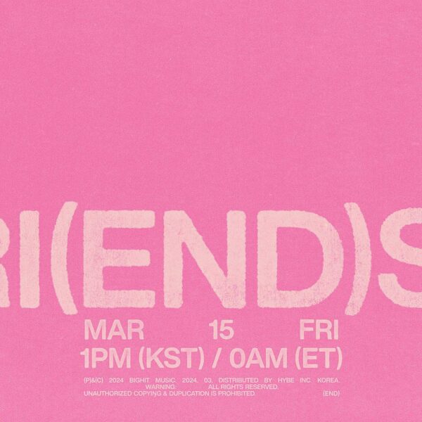 V Digital Single ‘FRI(ENDS)’ to be released on 15 Mar, 1pm KST - 040324