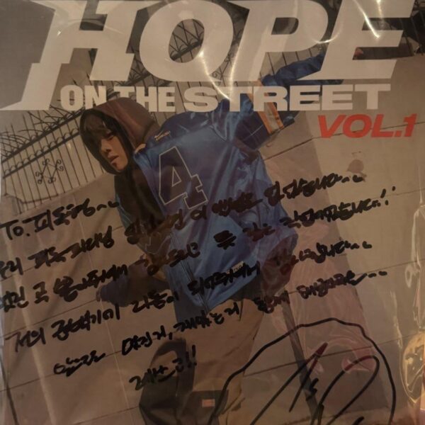 pdogg IG Story with Hobi’s “HOPE ON THE STREET VOL. 1” signed album - 150424