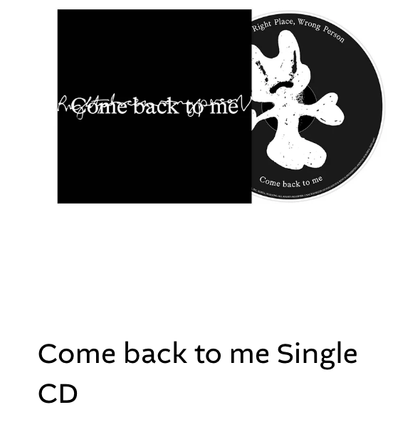 Namjoon’s “Come back to me” Single CD is available for pre-order on the BTS Official US site - 300424