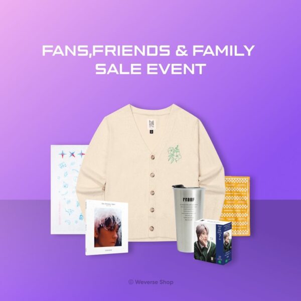 240415 Weverse Shop US Fans, Friends, and Family Sale Event