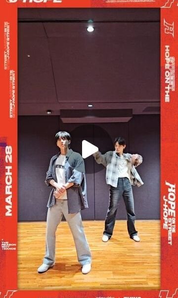 240403 TXT Taehyun & Yeonjun on Instagram (they danced to j-hope’s “NEURON”)