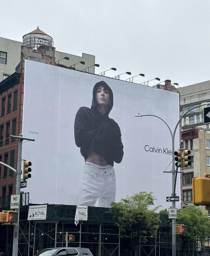 240430 A new Jungkook for Calvin Klein billboard has been spotted in New York