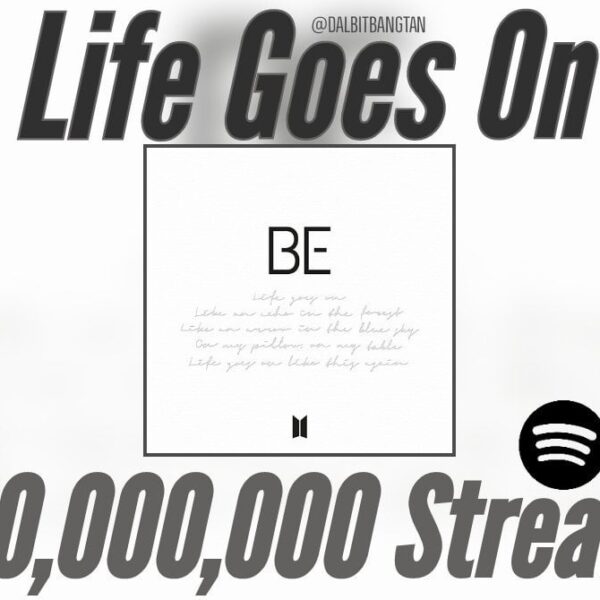 “Life Goes On” has surpassed 700 million streams on Spotify, BTS’ 7th song to do so! - 090424