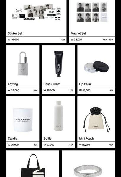 [HYBE MERCH] BTS POP-UP : MONOCHROME Product Information - 180424