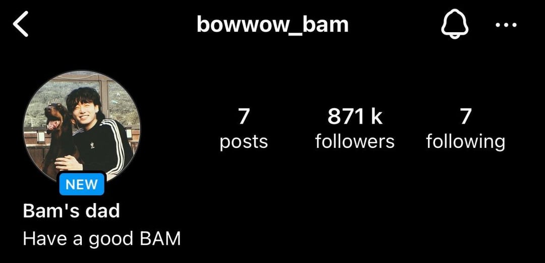 Jeon Bam’s Dad IG Post and Profile Update - 140424