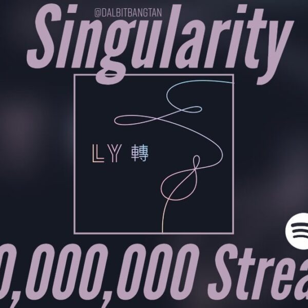 “Singularity” has surpassed 300 Million Streams on Spotify, BTS’ 36th song to achieve this! - 100524