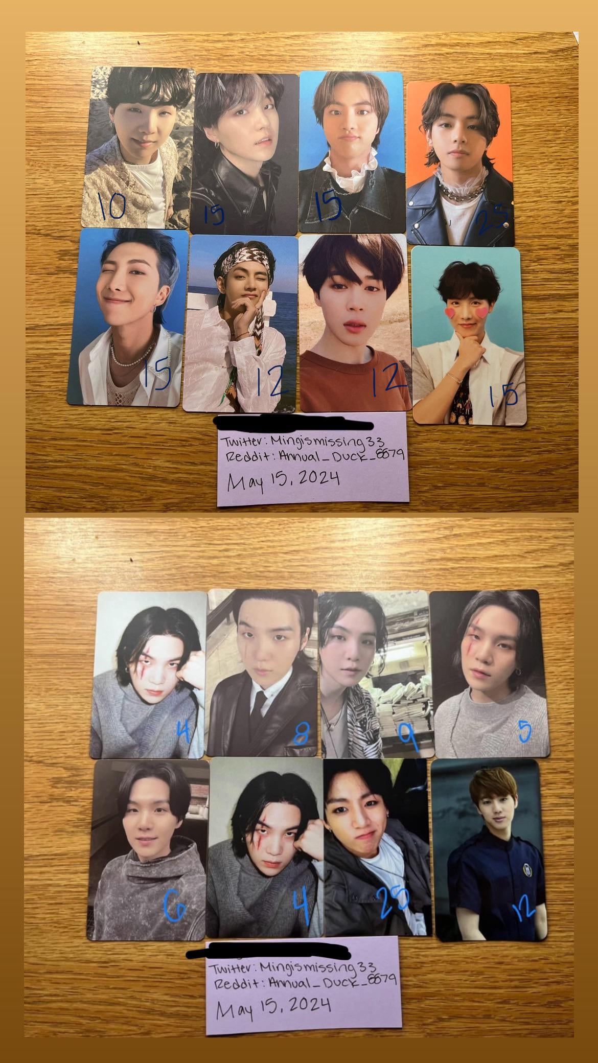 [WTS] US/ WW BTS PHOTOCARDS‼️‼️‼️